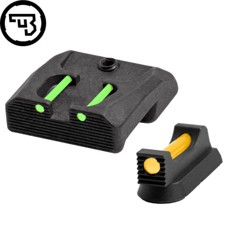 CZ 75B, CZ P-01, CZ 75 SP-01 fixed sight set with fiber optics | type B