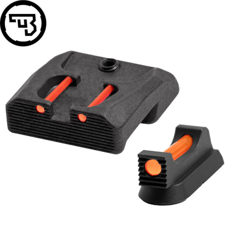 CZ 75B, CZ P-01, CZ 75 SP-01 fixed sight set with fiber optics | type B