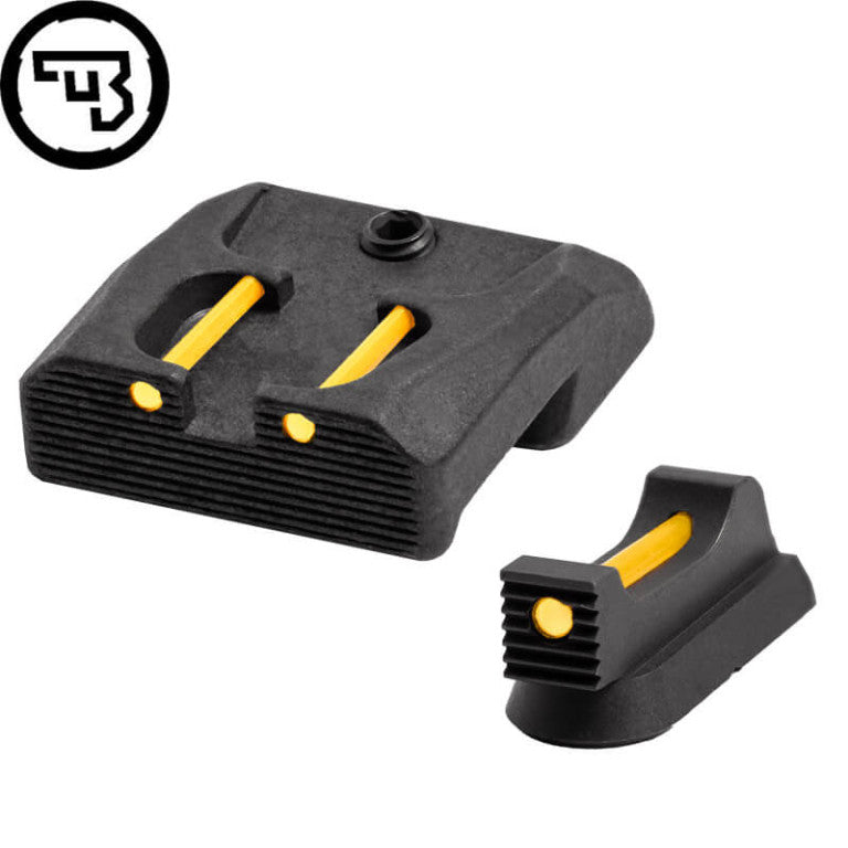 CZ 75B, CZ P-01, CZ 75 SP-01 fixed sight set with fiber optics | type B