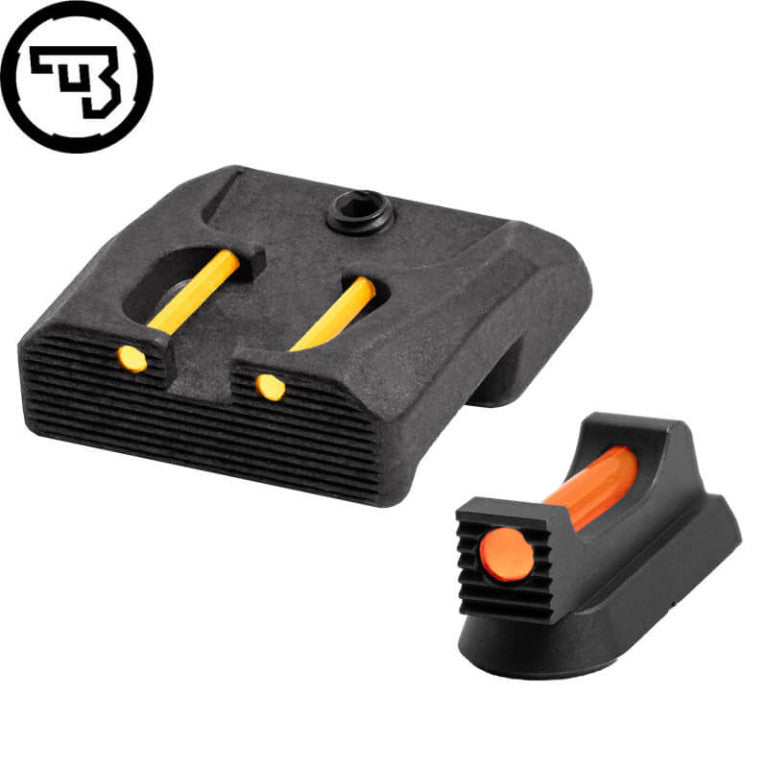 CZ 75B, CZ P-01, CZ 75 SP-01 fixed sight set with fiber optics | type B