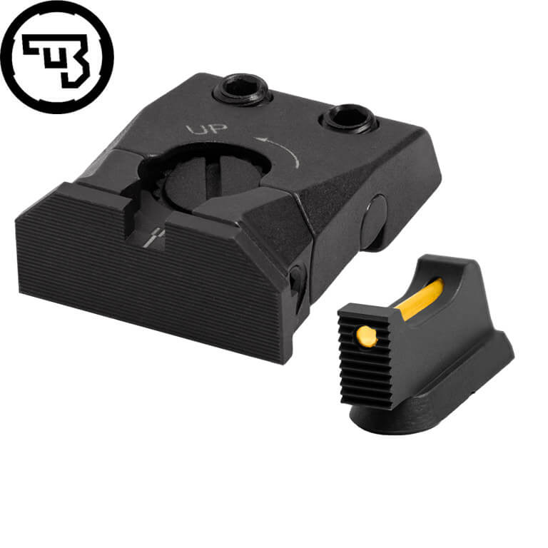 CZ Shadow 2, CZ 75 SP-01 Shadow adjustable sight set with fiber optics | type C