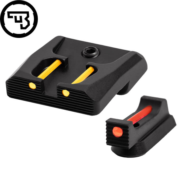 CZ P-07, CZ P-09 fixed sight set with fiber optics | type B