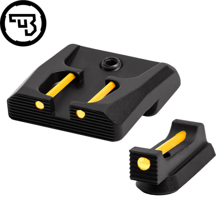 CZ P-07, CZ P-09 fixed sight set with fiber optics | type B