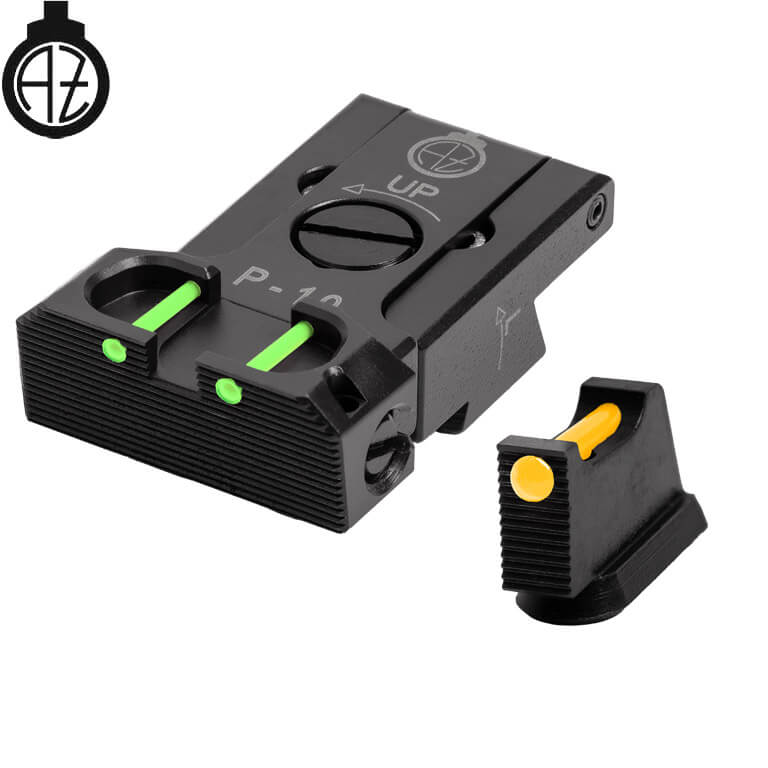 CZ P-10 adjustable sight set with fiber optics | type B