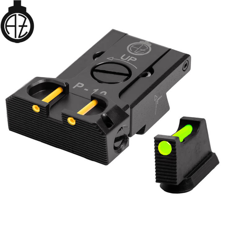 CZ P-10 adjustable sight set with fiber optics | type B