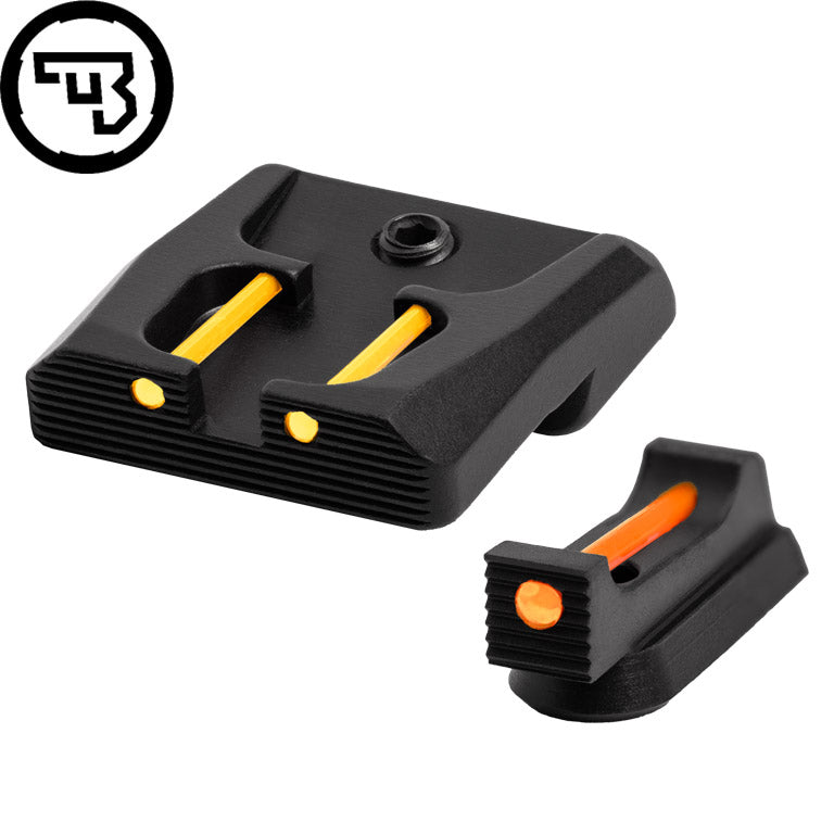 CZ P-07, CZ P-09 fixed sight set with fiber optics | type B