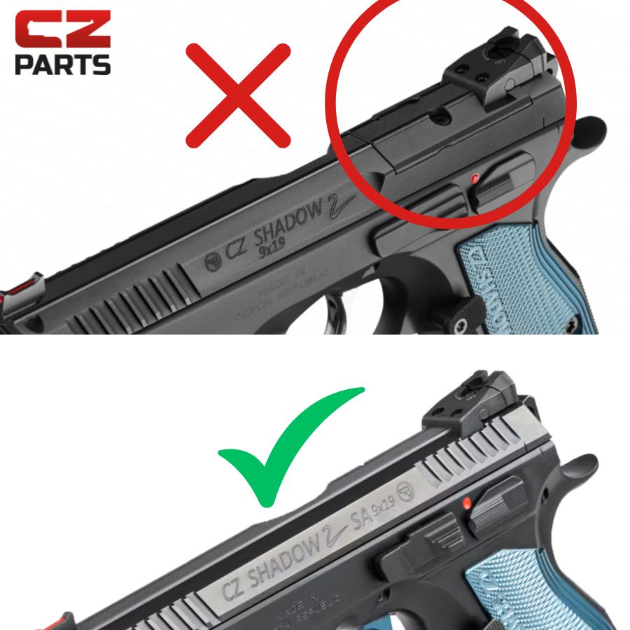 CZ Shadow 2, CZ 75 SP-01 Shadow red dot mount | Shield RMSc footprint