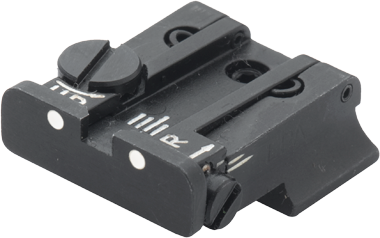 CZ 75B CZ P-01 CZ 75 SP-01 adjustable rear sight | white dots
