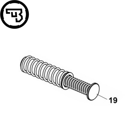 CZ P-10S recoil spring assembly | part #19