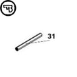 CZ P-10 insert rear coiled pin | part #31