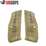 CZ Shadow 2 Compact brass Gridlok grips