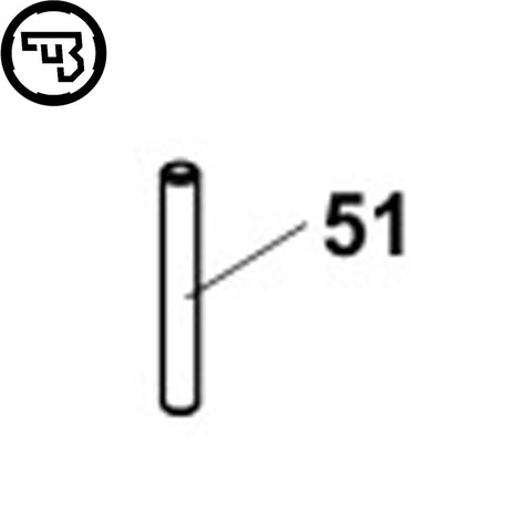 CZ Shadow 2, CZ 75B, CZ 75 SP-01 Shadow, CZ P-07 & P-09 extractor pin | part #51