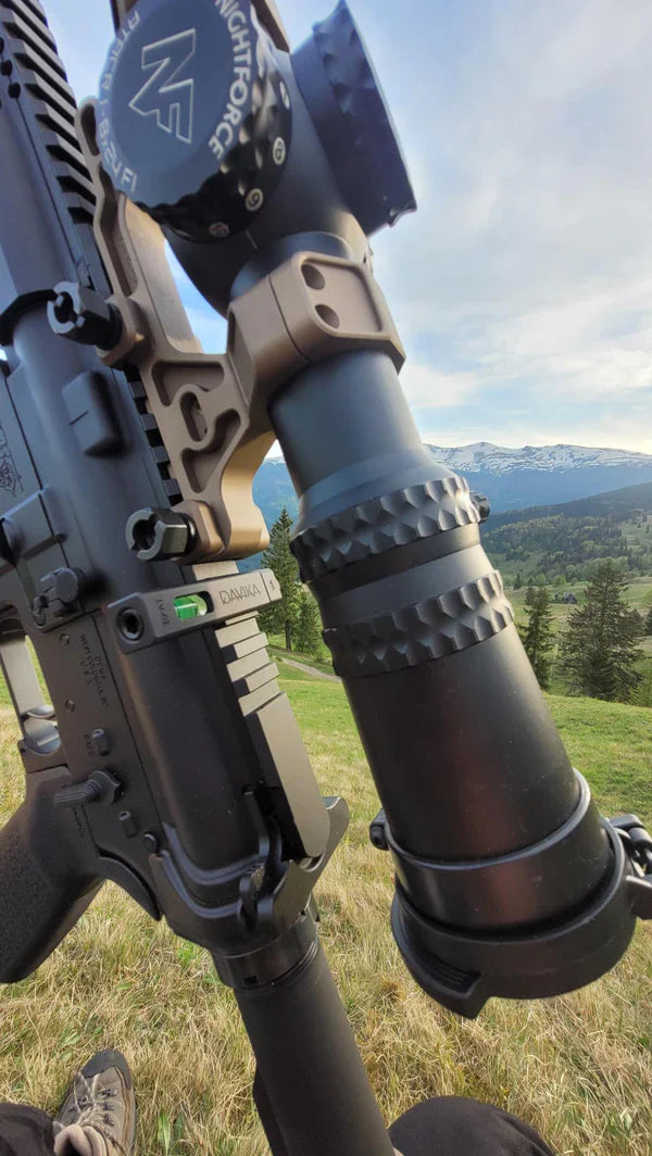 Side bubble level for rifle scope | Picatinny base