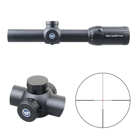 Vector Optics Constantine 1-10x24 Fiber Center Dot riflescope