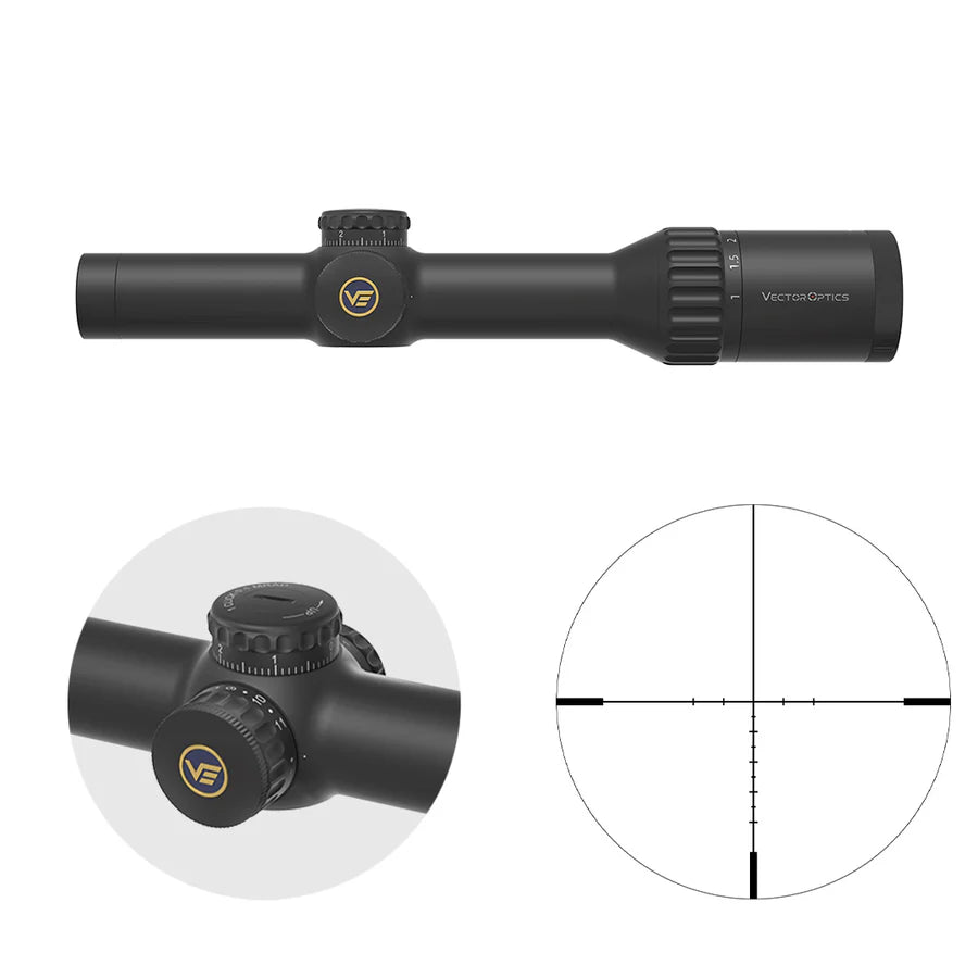 Vector Optics Continental 1-10x24i ED Fiber riflescope