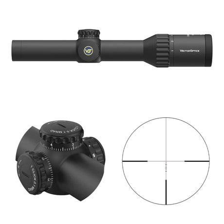 Vector Optics Continental x6 1-6x24i Fiber riflescope