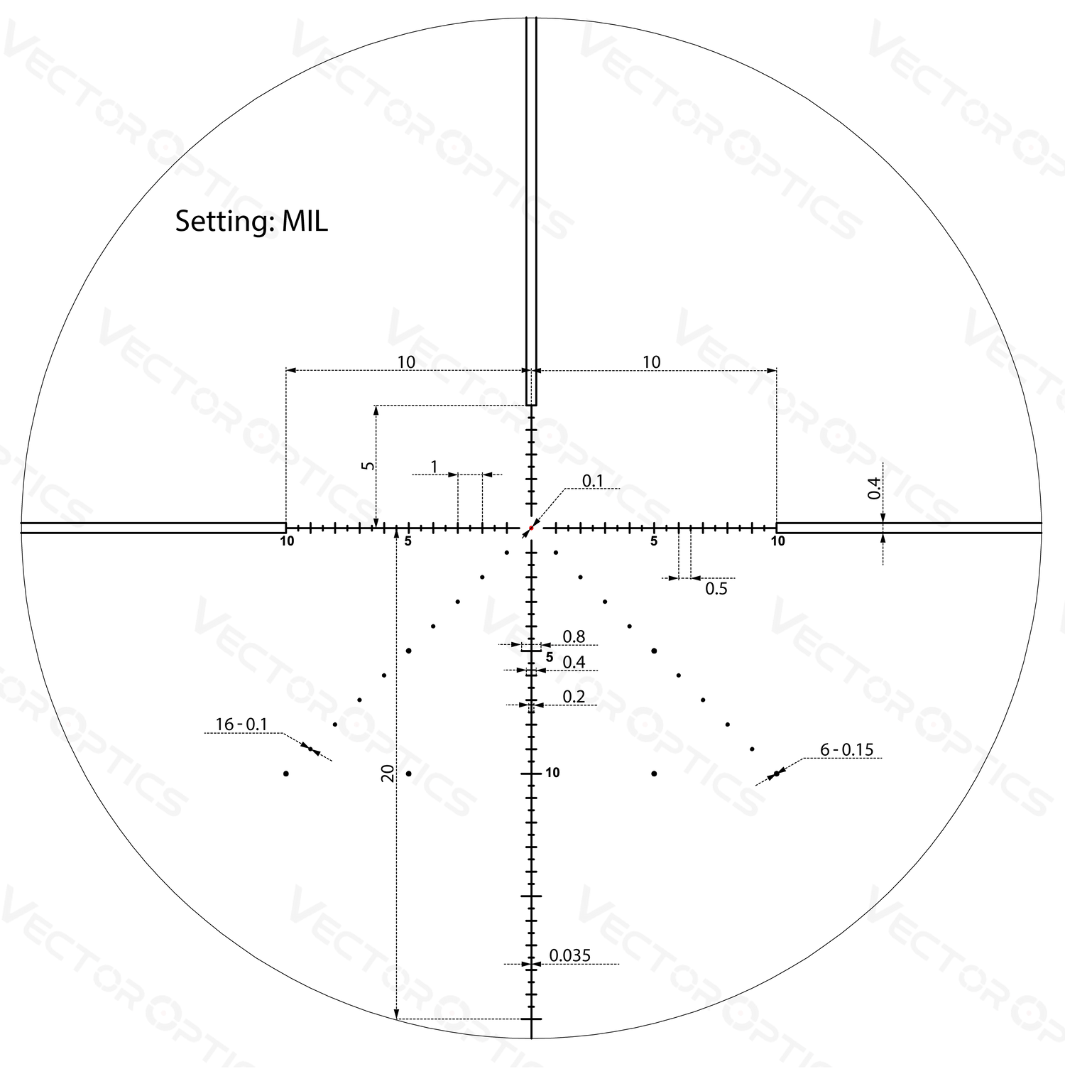 Vector Optics Veyron 4-16x44 IR First Focal Plane Illuminated rifle scope Vector Optics