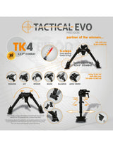 Tactical bipod Combat TK4 6,5-9"