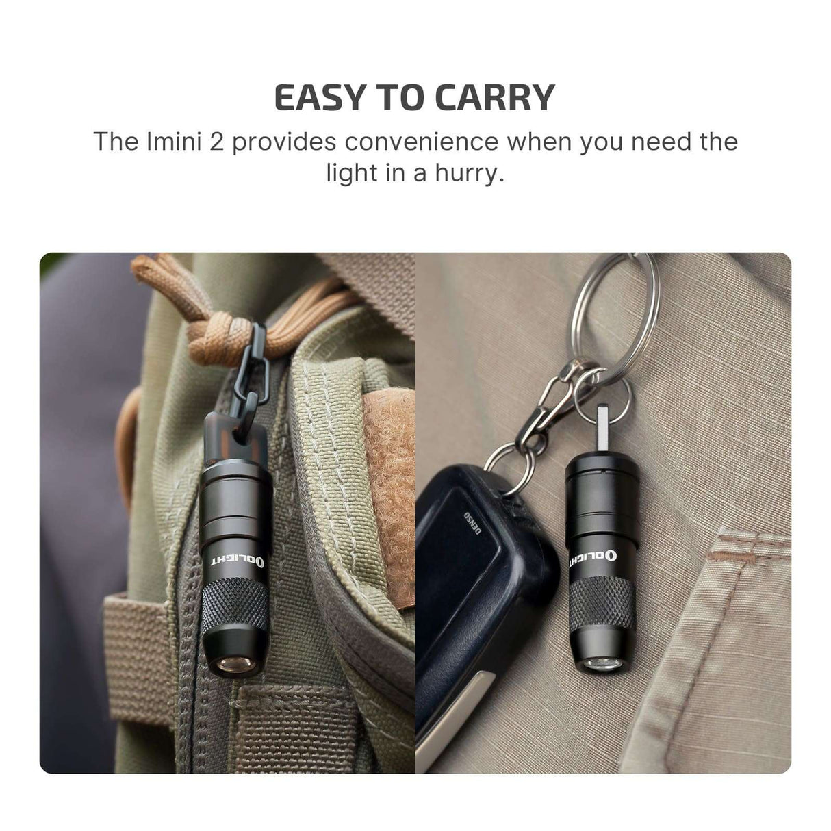 Olight imini 2 | mini rechargeable keychain flashlight | 50 lm