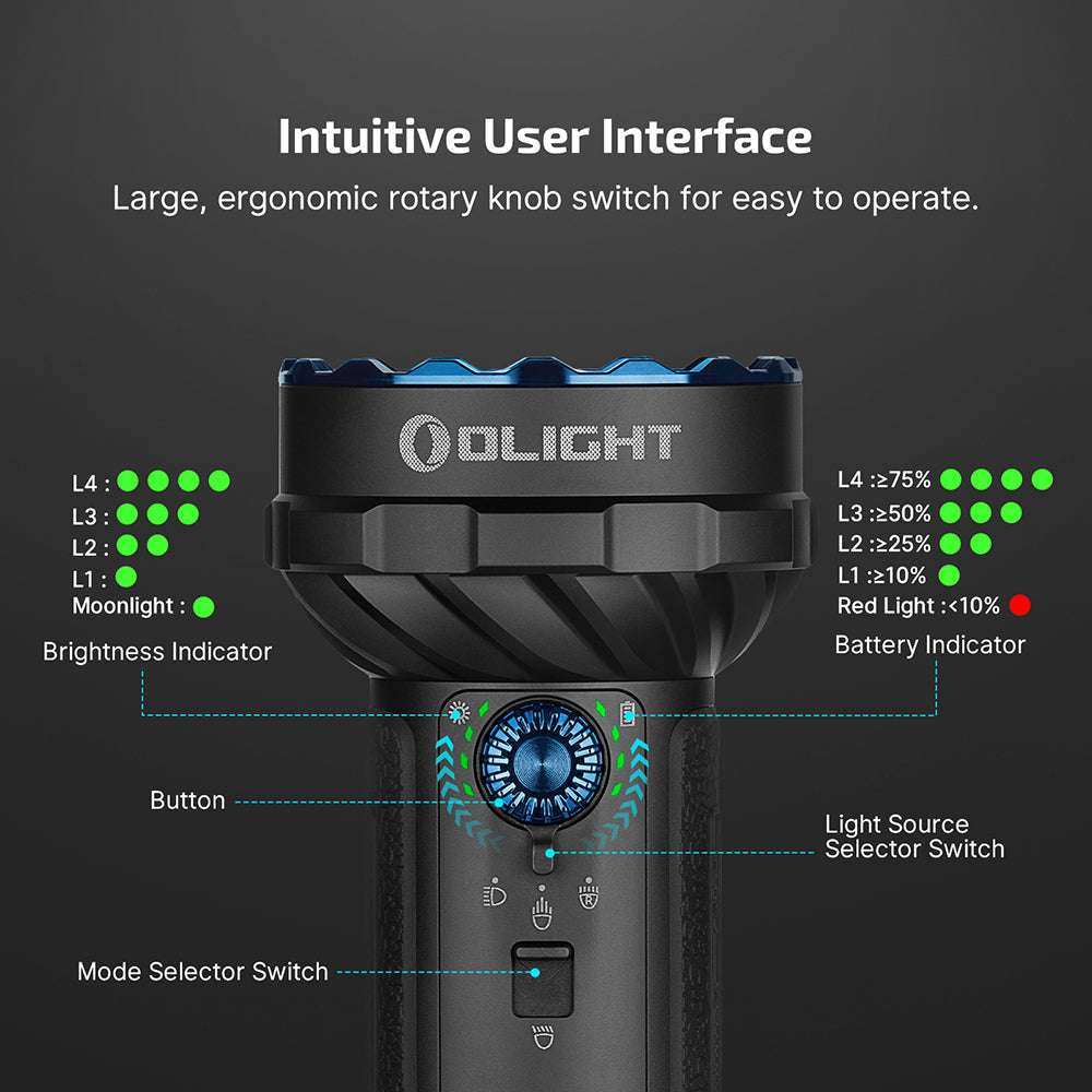 Olight Marauder 2 Mini | powerfull rechargeable flashlight | 10.000 lm