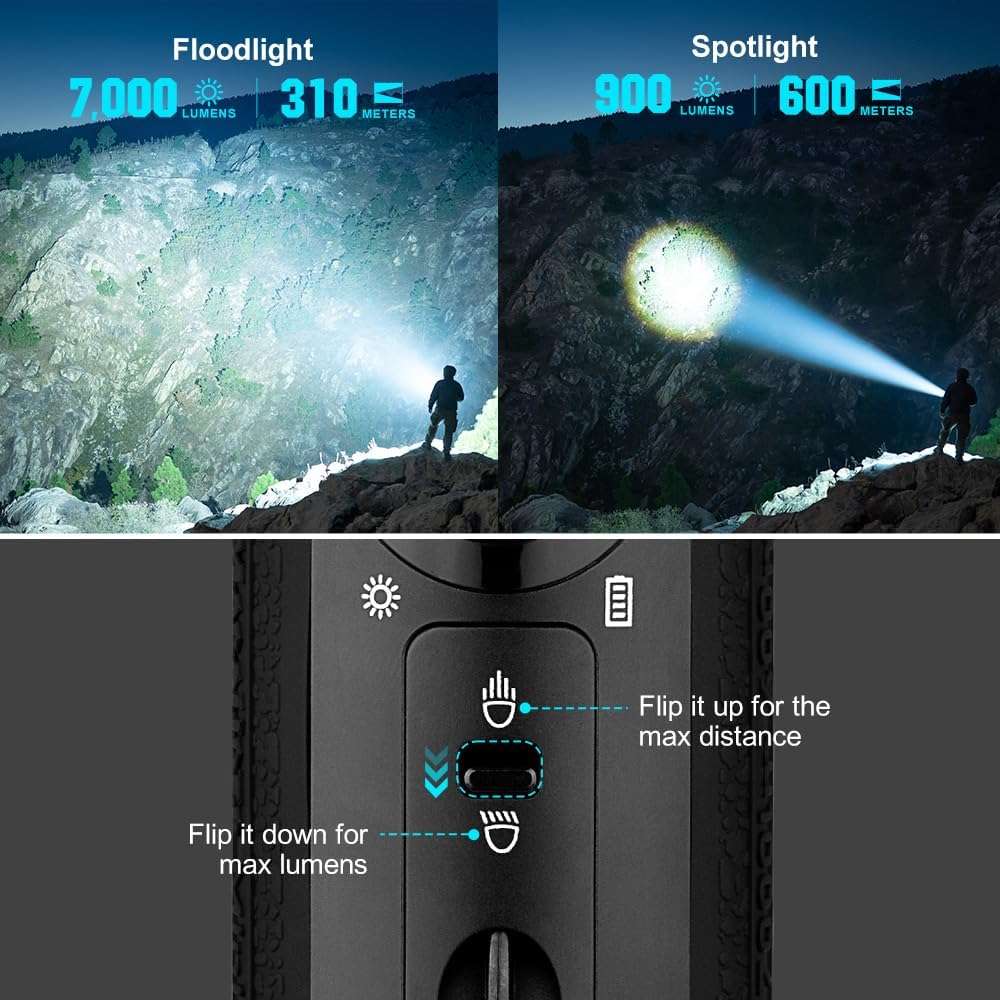 Olight Marauder Mini | multi-color rechargeable flashlight | 7.000 lm
