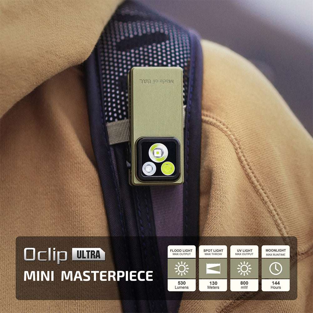 Olight Oclip Ultra | 3-in-1 clip-on EDC light | 530 lm