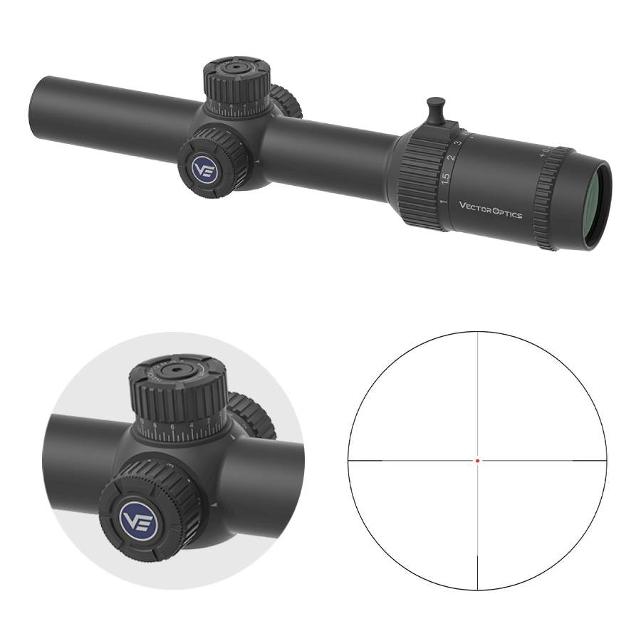Vector Optics Forester 1-8x24 Fiber SFP rifle scope